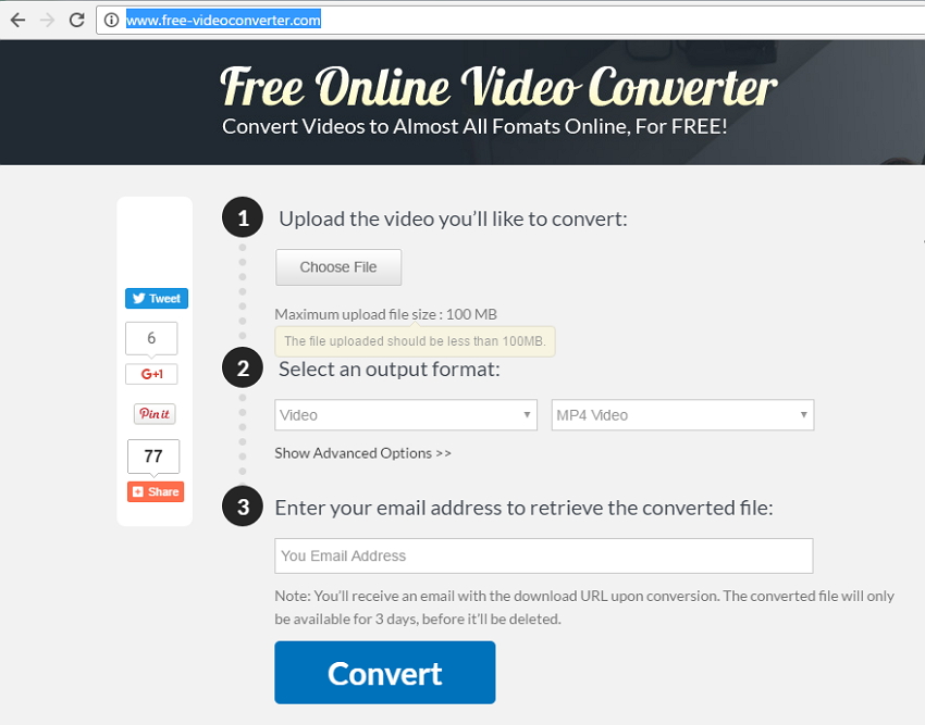 wondershare online free video converter